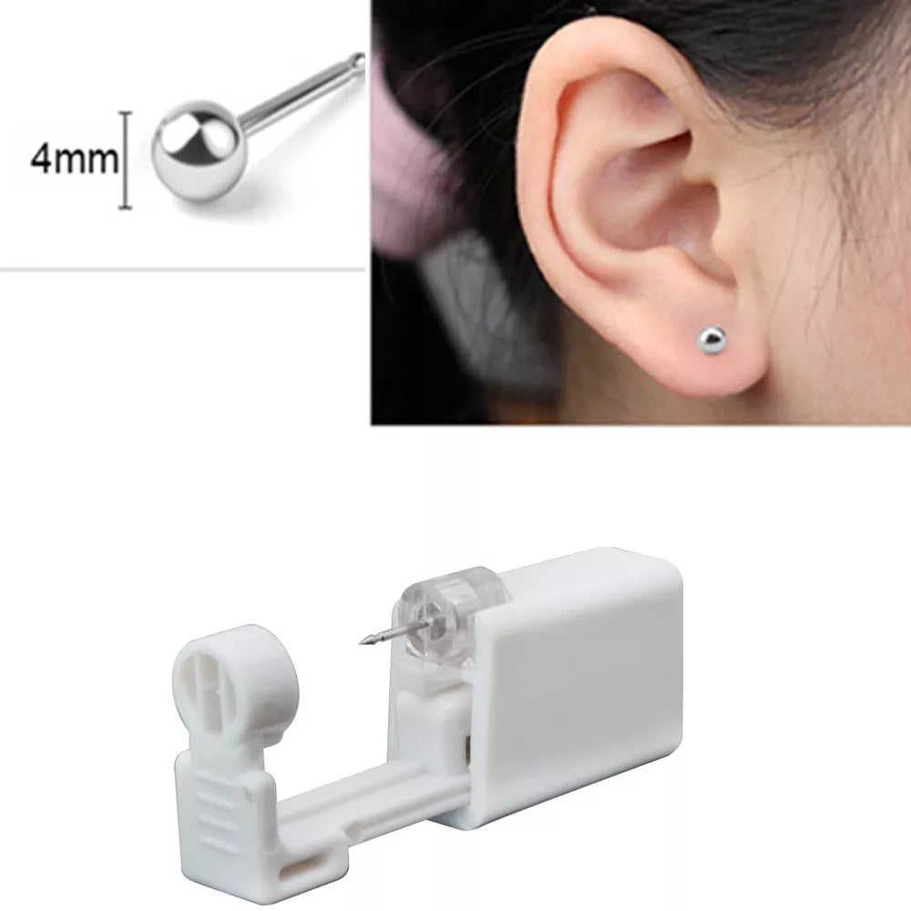 1/2/4 Ear piercing apparatus painless spot piercing with disposable needle, tool - Sweet Fashion Love